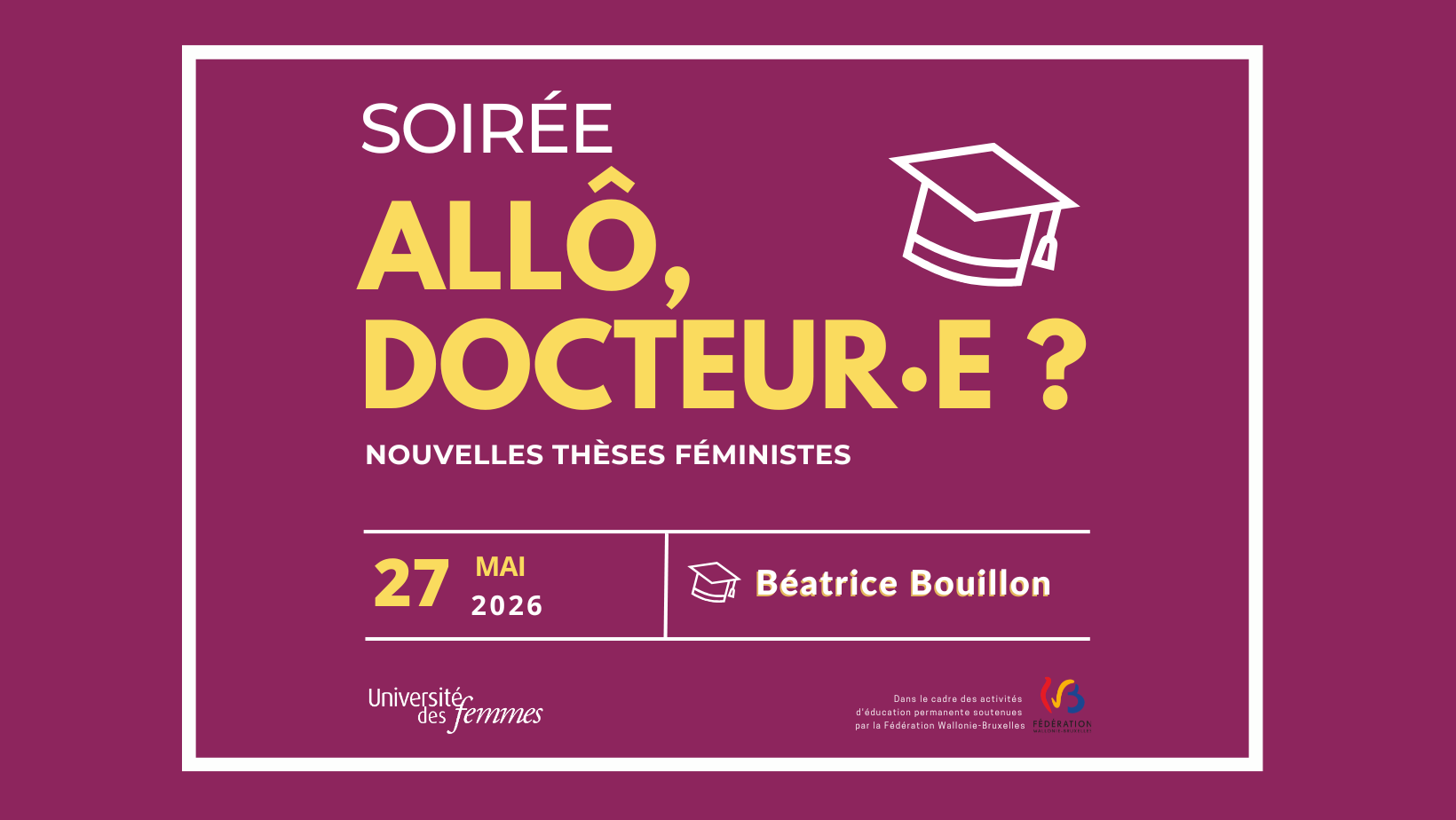 Allo docteur·e : nouvelles thèses féministes